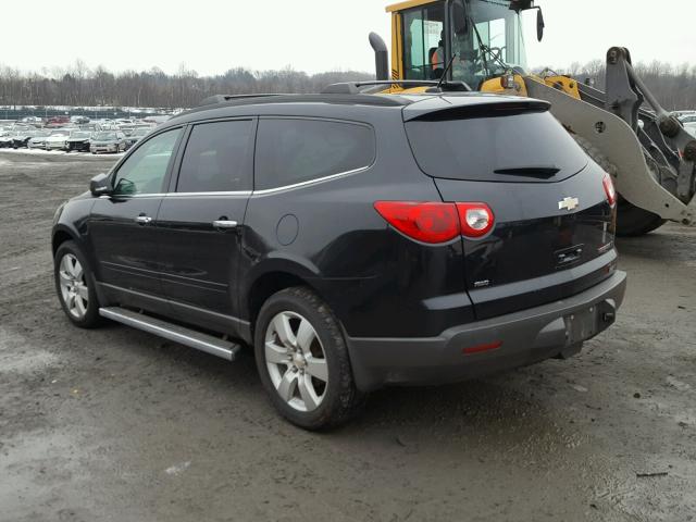 1GNKVGED3BJ395228 - 2011 CHEVROLET TRAVERSE L BLACK photo 3