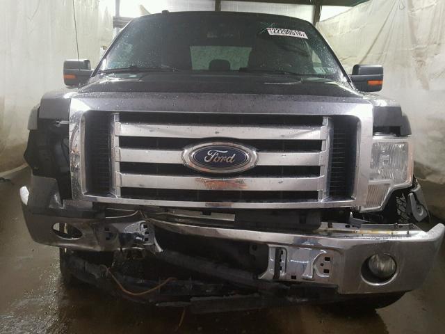 1FTFW1EF9CFA27999 - 2012 FORD F150 SUPER BLACK photo 9