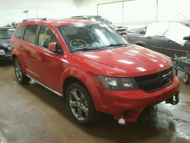 3C4PDDGG9FT701256 - 2015 DODGE JOURNEY CR RED photo 1