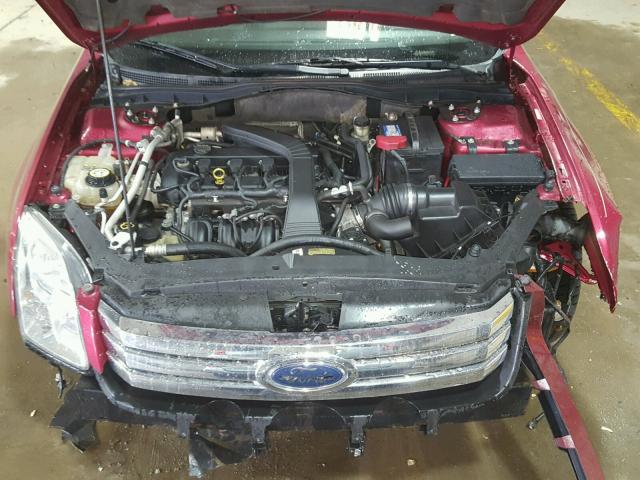 3FAHP08Z09R118165 - 2009 FORD FUSION SEL BURGUNDY photo 7