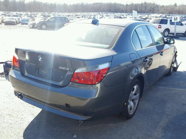 WBANA535X5B857703 - 2005 BMW 525 I GRAY photo 4
