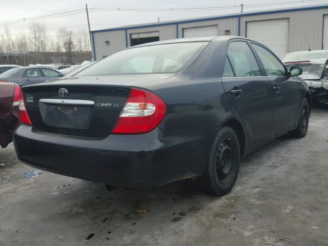 4T1BE32KX4U271894 - 2004 TOYOTA CAMRY LE BLACK photo 4