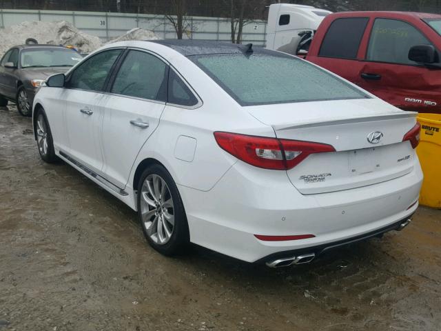 5NPE34AB4FH076613 - 2015 HYUNDAI SONATA SPO WHITE photo 3