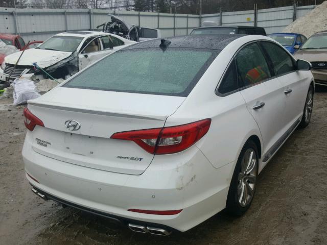 5NPE34AB4FH076613 - 2015 HYUNDAI SONATA SPO WHITE photo 4