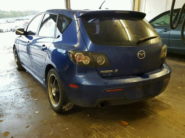 JM1BK343471660832 - 2007 MAZDA 3 HATCHBAC BLUE photo 3