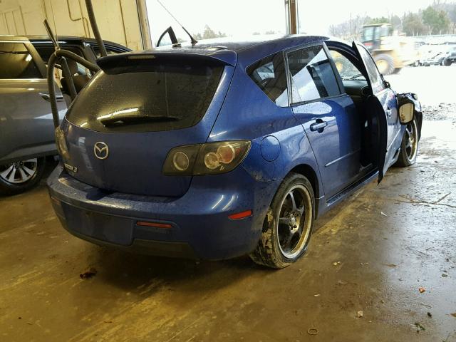 JM1BK343471660832 - 2007 MAZDA 3 HATCHBAC BLUE photo 4