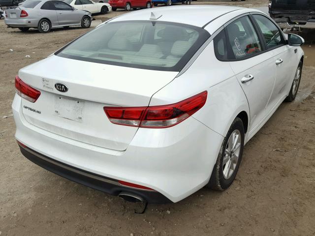 5XXGT4L31GG071011 - 2016 KIA OPTIMA LX WHITE photo 4