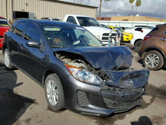 JM1BL1LP6D1799796 - 2013 MAZDA 3 I GRAY photo 1