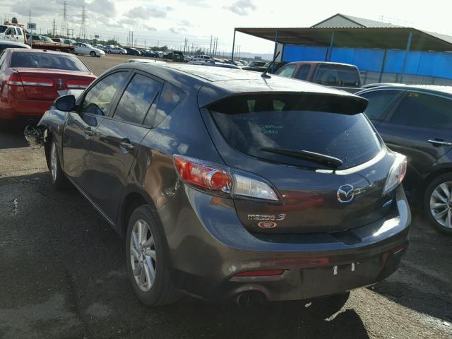 JM1BL1LP6D1799796 - 2013 MAZDA 3 I GRAY photo 3