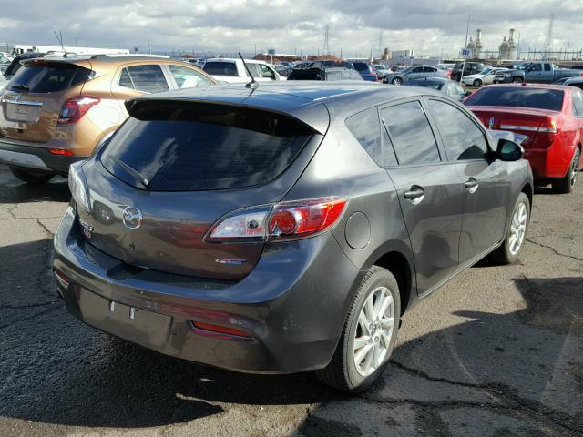 JM1BL1LP6D1799796 - 2013 MAZDA 3 I GRAY photo 4