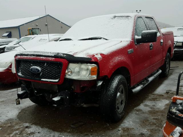 1FTPW12525FA40998 - 2005 FORD F150 SUPER RED photo 2