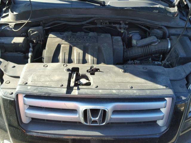 5FNYF282X8B027920 - 2008 HONDA PILOT VP BLACK photo 7