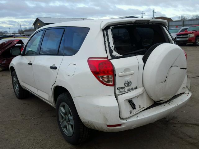 JTMBK33V686040278 - 2008 TOYOTA RAV4 WHITE photo 3