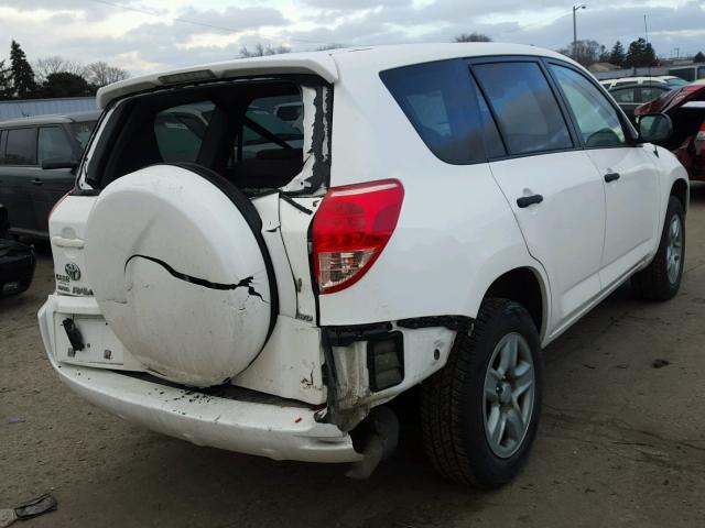 JTMBK33V686040278 - 2008 TOYOTA RAV4 WHITE photo 4