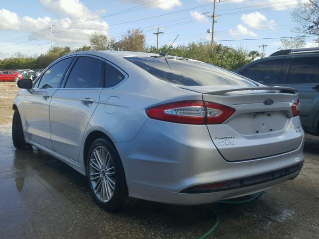 3FA6P0HR9DR308904 - 2013 FORD FUSION SE SILVER photo 3