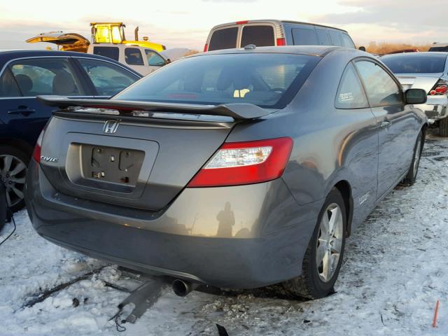 2HGFG12897H507047 - 2007 HONDA CIVIC EX GRAY photo 4