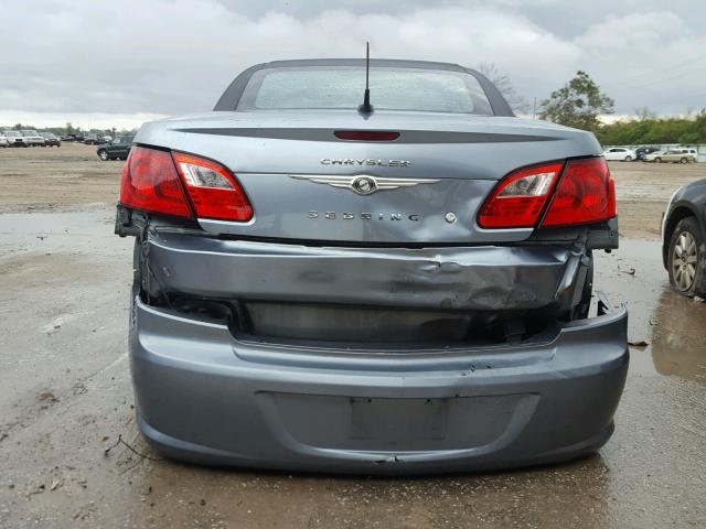 1C3BC4EB4AN147481 - 2010 CHRYSLER SEBRING LX BLUE photo 9