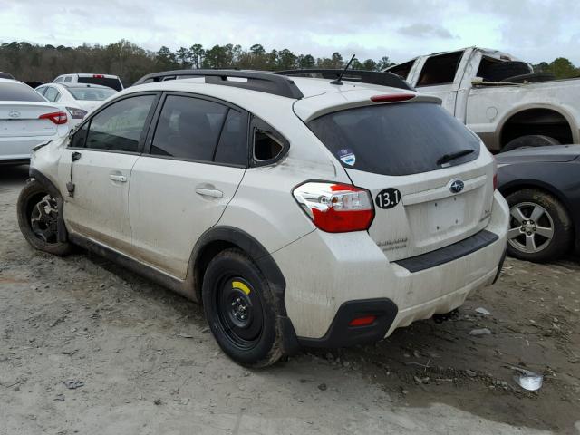 JF2GPACC2E8288054 - 2014 SUBARU XV CROSSTR WHITE photo 3