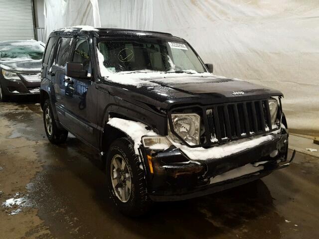 1J8GN28K38W212085 - 2008 JEEP LIBERTY SP BLACK photo 1