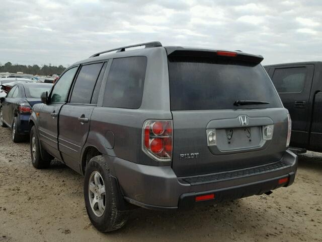 5FNYF285X7B001570 - 2007 HONDA PILOT EXL CHARCOAL photo 3