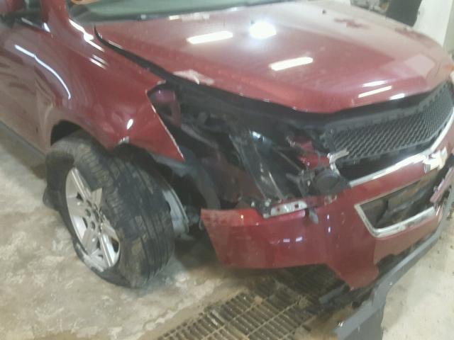 1GNLVGED4AJ242571 - 2010 CHEVROLET TRAVERSE L RED photo 9