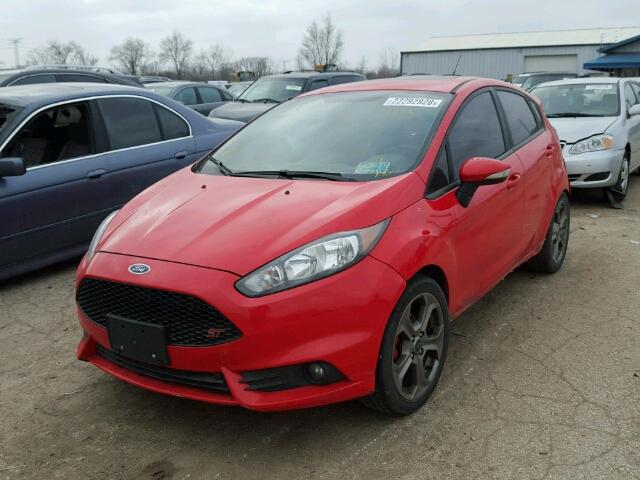 3FADP4GX0EM171381 - 2014 FORD FIESTA ST RED photo 2