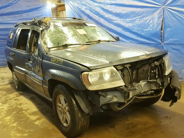 1J4GW48S84C276452 - 2004 JEEP GRAND CHER BLUE photo 1