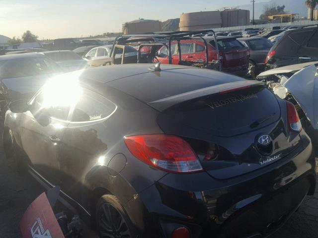 KMHTC6AE0GU284763 - 2016 HYUNDAI VELOSTER T BLACK photo 3