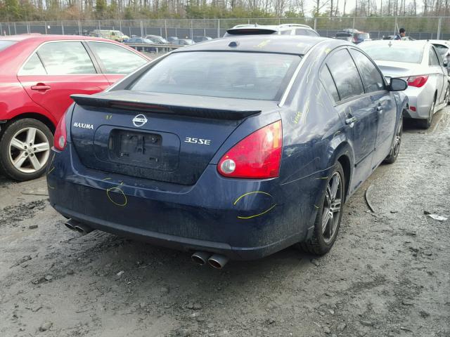 1N4BA41E78C811236 - 2008 NISSAN MAXIMA SE BLACK photo 4