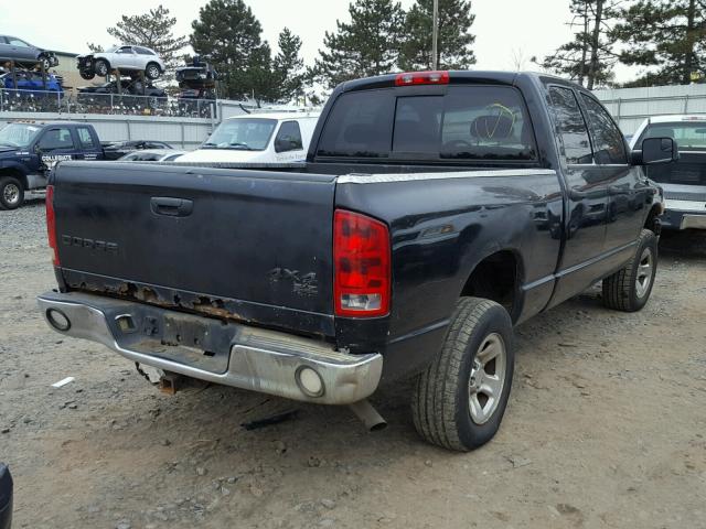 1D7HU18D34S605716 - 2004 DODGE RAM 1500 S BLACK photo 4