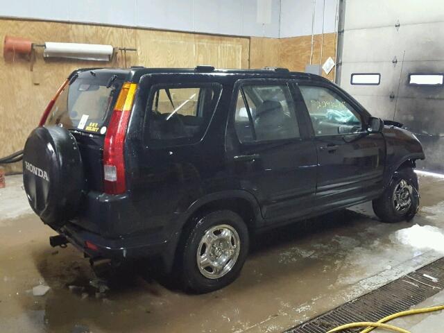 JHLRD78494C033808 - 2004 HONDA CR-V LX BLACK photo 4