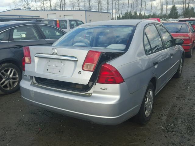 2HGES15571H616366 - 2001 HONDA CIVIC LX SILVER photo 4