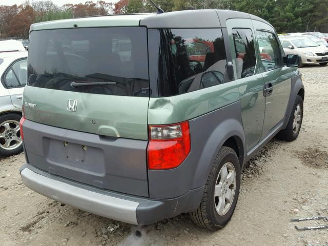 5J6YH28584L027470 - 2004 HONDA ELEMENT EX GREEN photo 4