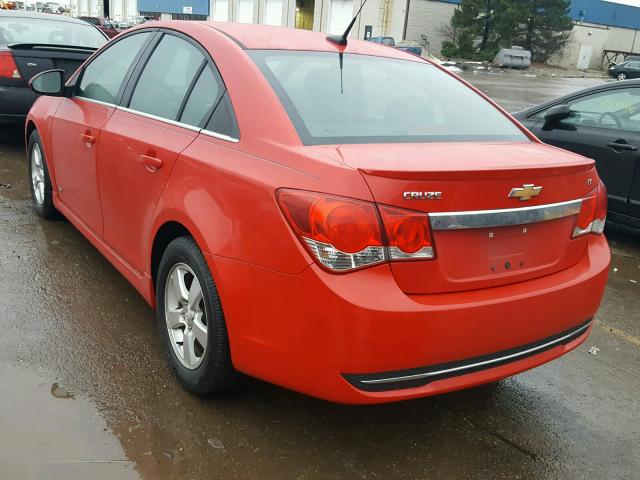 1G1PF5SC9C7179631 - 2012 CHEVROLET CRUZE LT RED photo 3