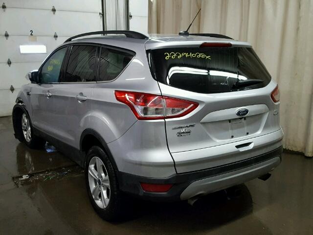 1FMCU9GX0GUC43489 - 2016 FORD ESCAPE SE SILVER photo 3