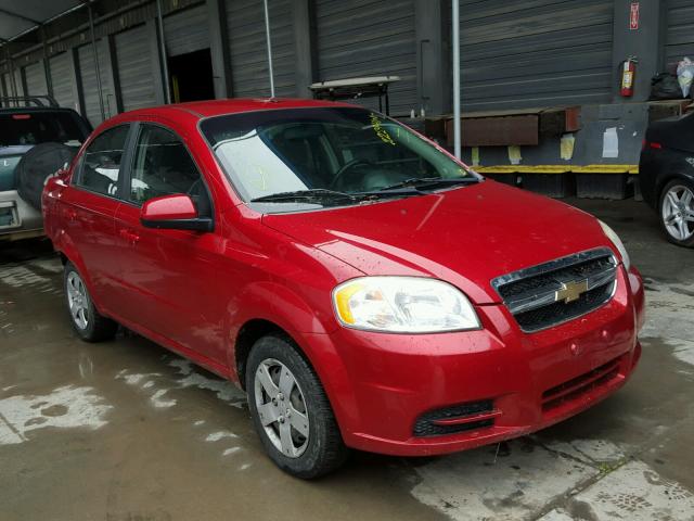 KL1TD5DE1BB209900 - 2011 CHEVROLET AVEO LS RED photo 1