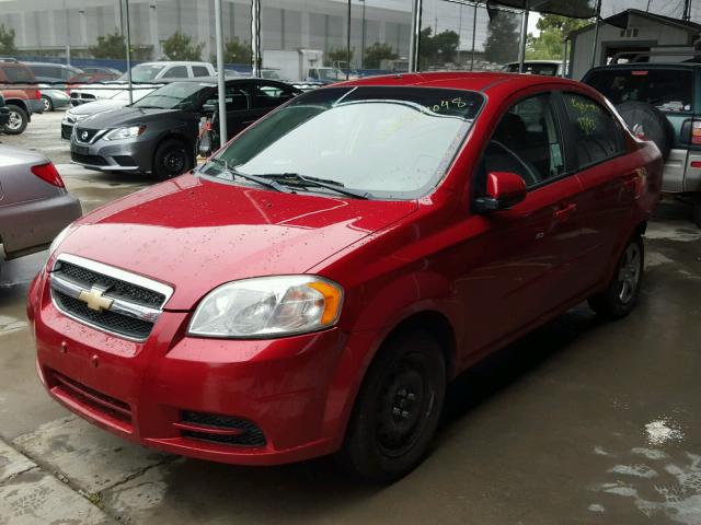 KL1TD5DE1BB209900 - 2011 CHEVROLET AVEO LS RED photo 2