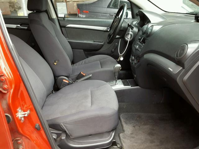 KL1TD5DE1BB209900 - 2011 CHEVROLET AVEO LS 红色 照片 5