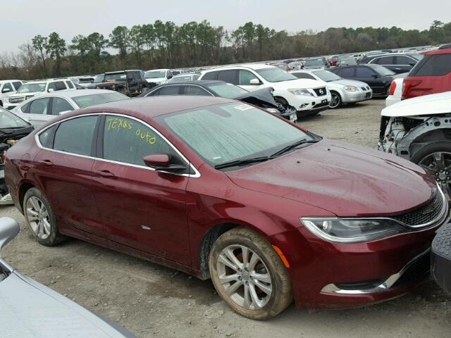 1C3CCCAB4FN630870 - 2015 CHRYSLER 200 LIMITE RED photo 1