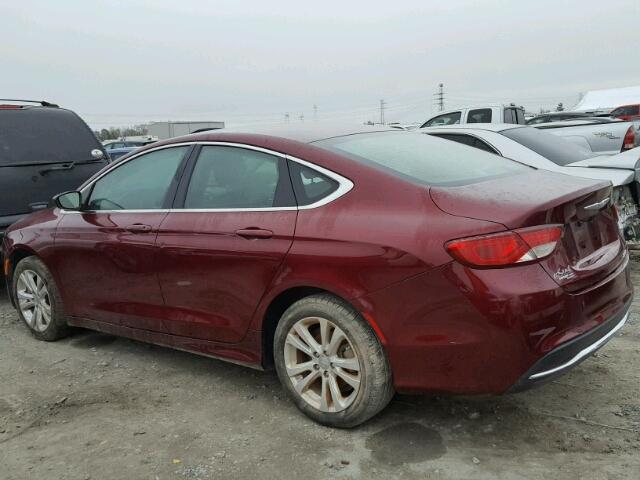 1C3CCCAB4FN630870 - 2015 CHRYSLER 200 LIMITE RED photo 3