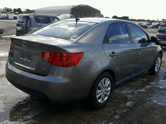 KNAFU4A20C5491101 - 2012 KIA FORTE EX GRAY photo 4