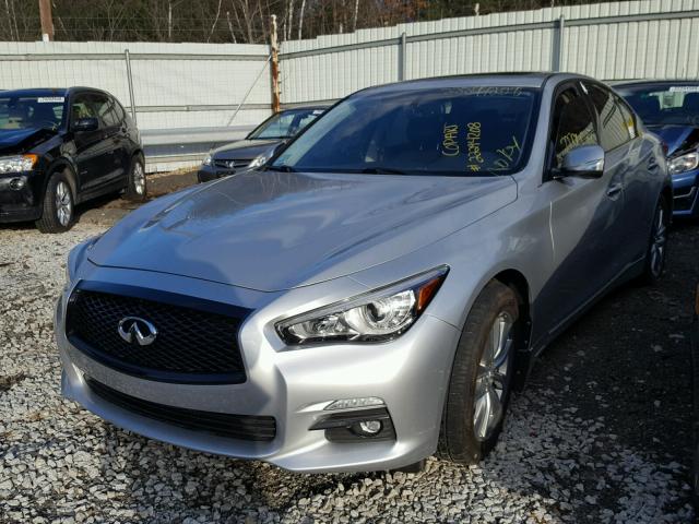 JN1BV7AR7EM684953 - 2014 INFINITI Q50 BASE SILVER photo 2