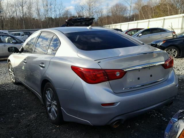 JN1BV7AR7EM684953 - 2014 INFINITI Q50 BASE Plata foto 3