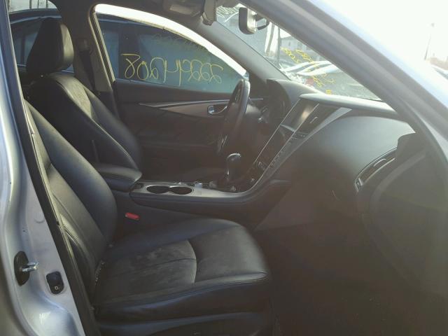 JN1BV7AR7EM684953 - 2014 INFINITI Q50 BASE Plata foto 5