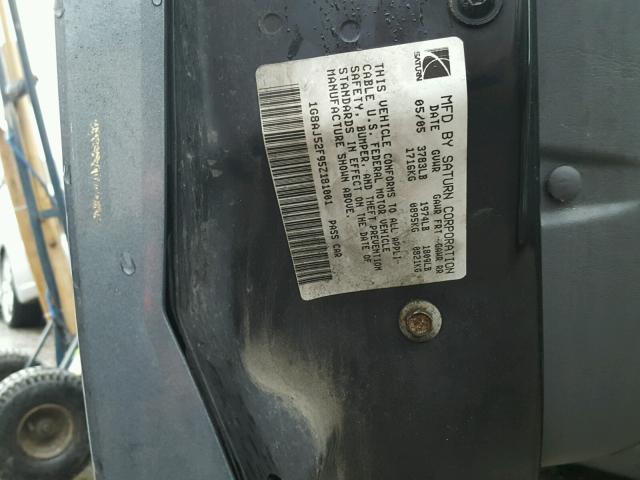 1G8AJ52F95Z181001 - 2005 SATURN ION LEVEL GRAY photo 10