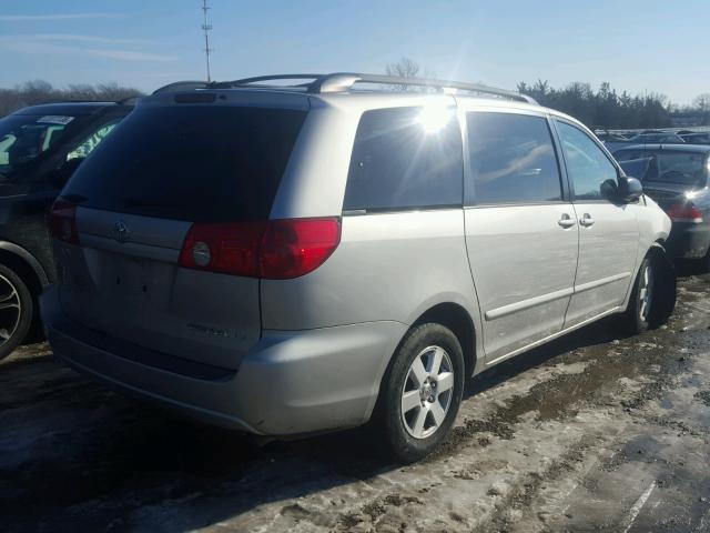 5TDZA23C26S392071 - 2006 TOYOTA SIENNA CE SILVER photo 4