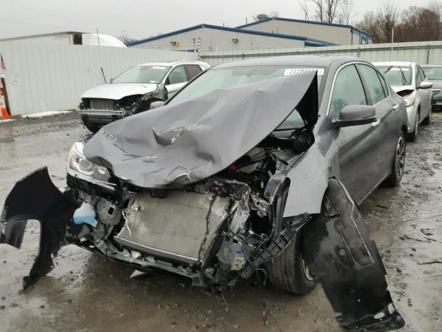 1HGCR2F82GA135532 - 2016 HONDA ACCORD EXL GRAY photo 2