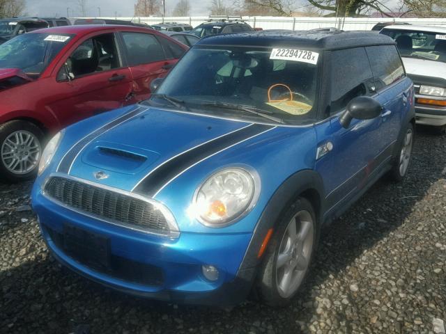 WMWMM33598TP70803 - 2008 MINI COOPER S C BLUE photo 2