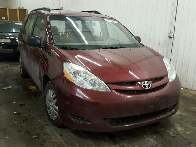 5TDZK23C98S127521 - 2008 TOYOTA SIENNA CE RED photo 1