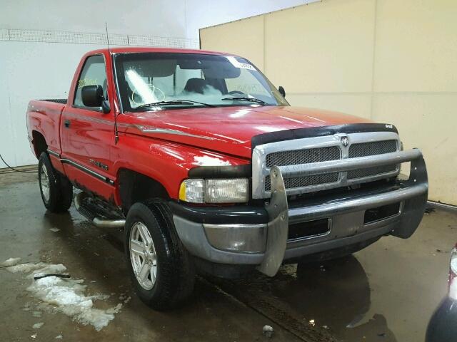 1B7HF16YXTJ125588 - 1996 DODGE RAM 1500 RED photo 1